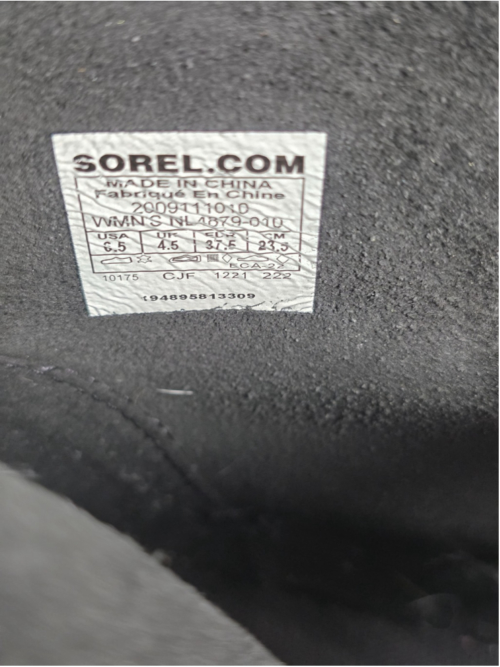 SOREL Hi-Line Lace Boots Women 6.5 Black Leather Waterproof Combat Ankle - Picture 10 of 10